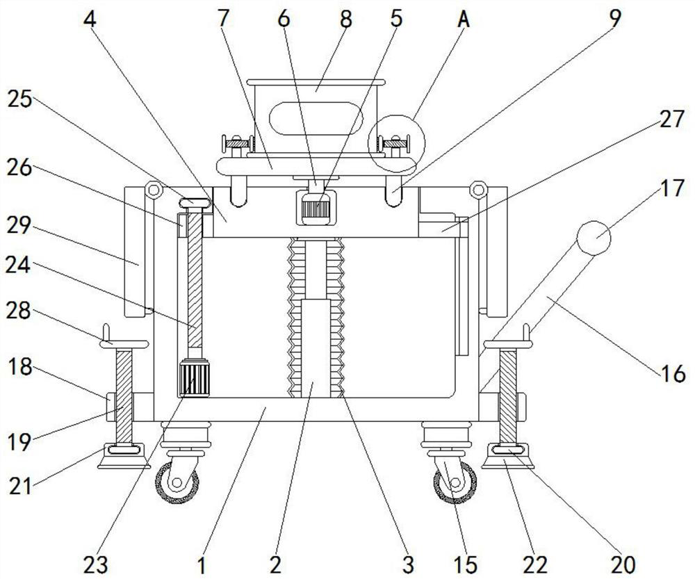 Intelligently-adjustable display supporting table for construction cost and adjusting method of intelligently-adjusted display supporting table