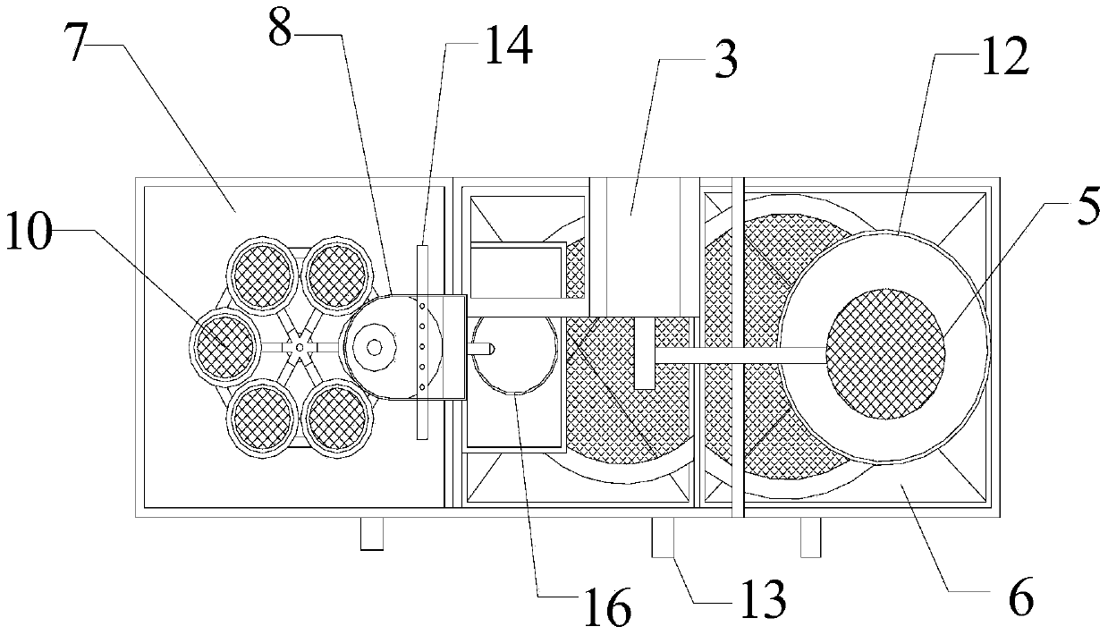 Intelligent rock debris filtering-washing machine