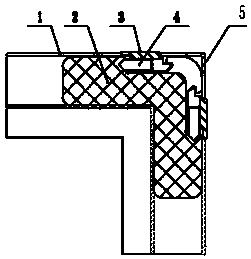 A fast-installation corner code for profile frame doors and windows and its application method