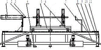 Machine tool for automatically milling two end faces and drilling central holes of pin shaft