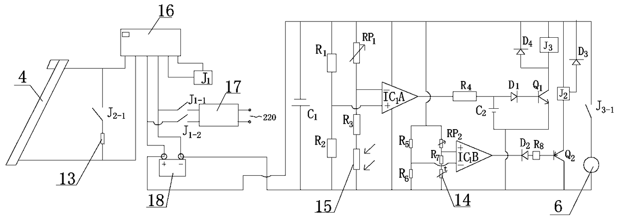 Energy-saving and anti-freezing power-generation solar water heater and energy-saving and anti-freezing method