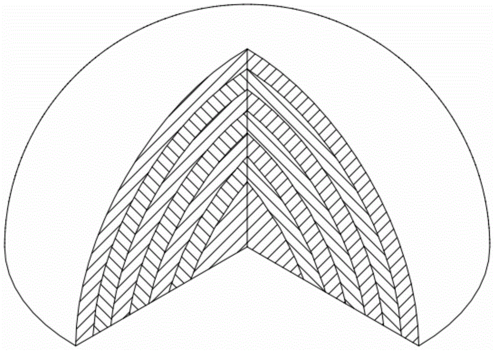 Method for machining perforated structure form luneberg lens