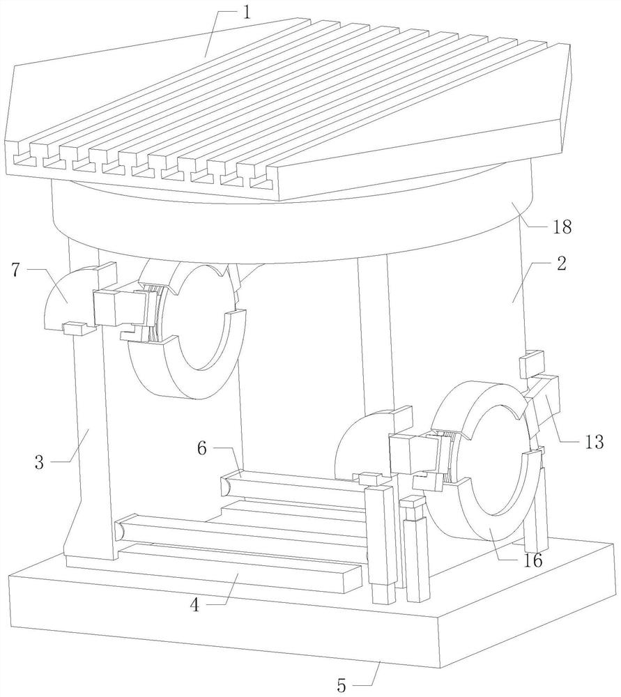 Automatic reversing adjustment numerical control machining table for machining electromechanical shell castings