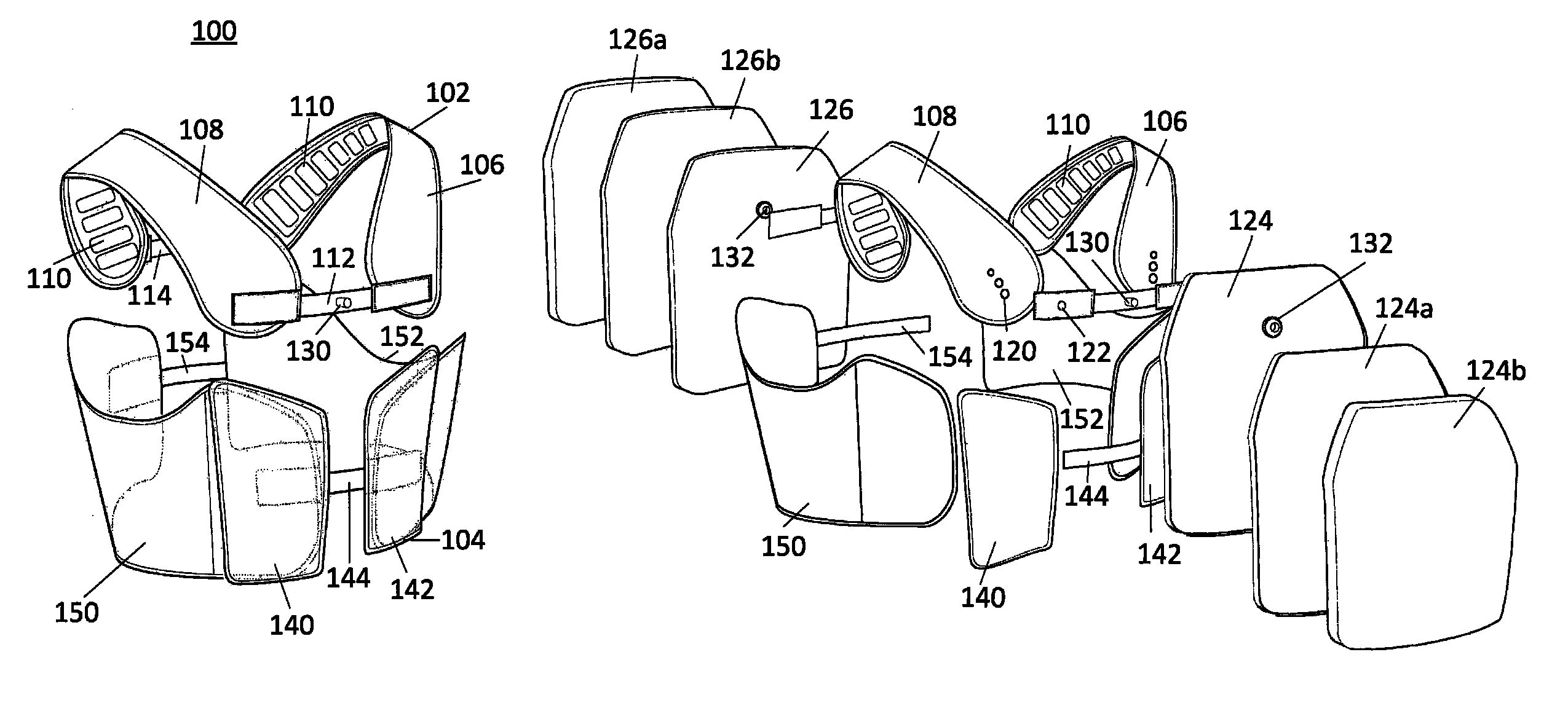 Articulated body armour