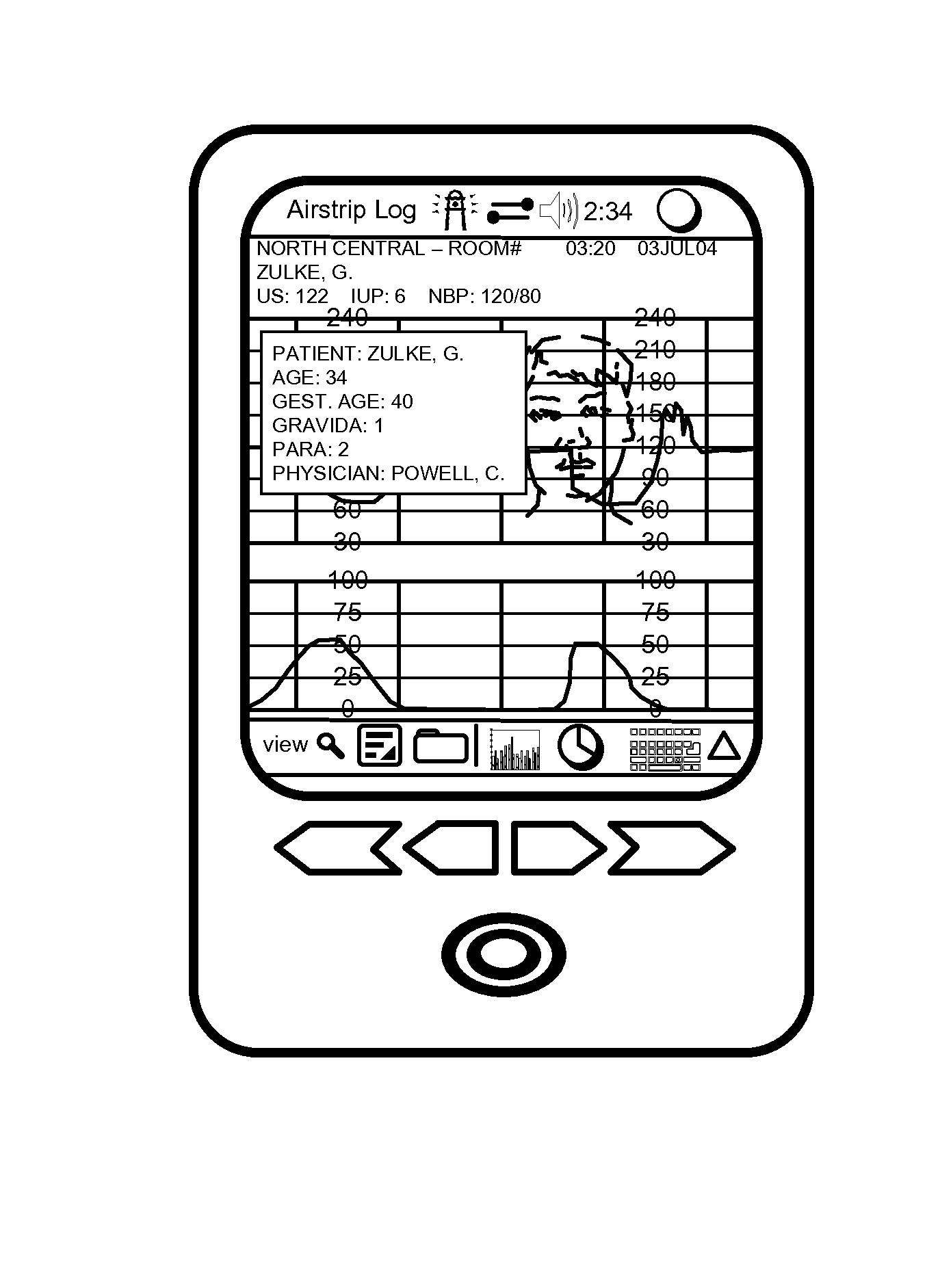 System and method for real time viewing of critical patient data on mobile devices