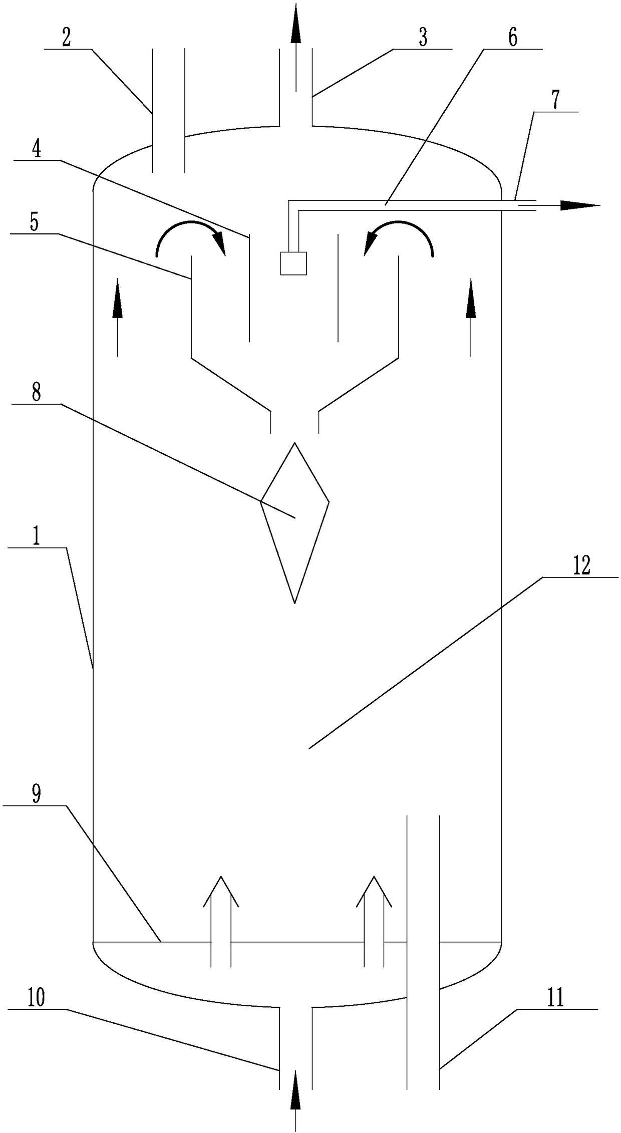 Fluidized bed hydrogenated reactor and fluidized bed hydrogenating method