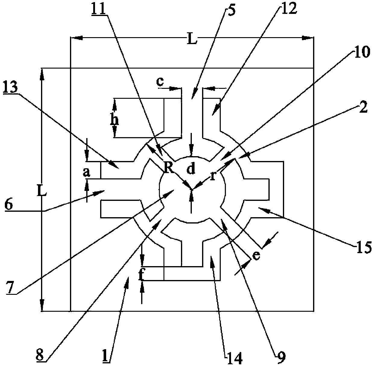 Double-fed dual-polarization microstrip antenna