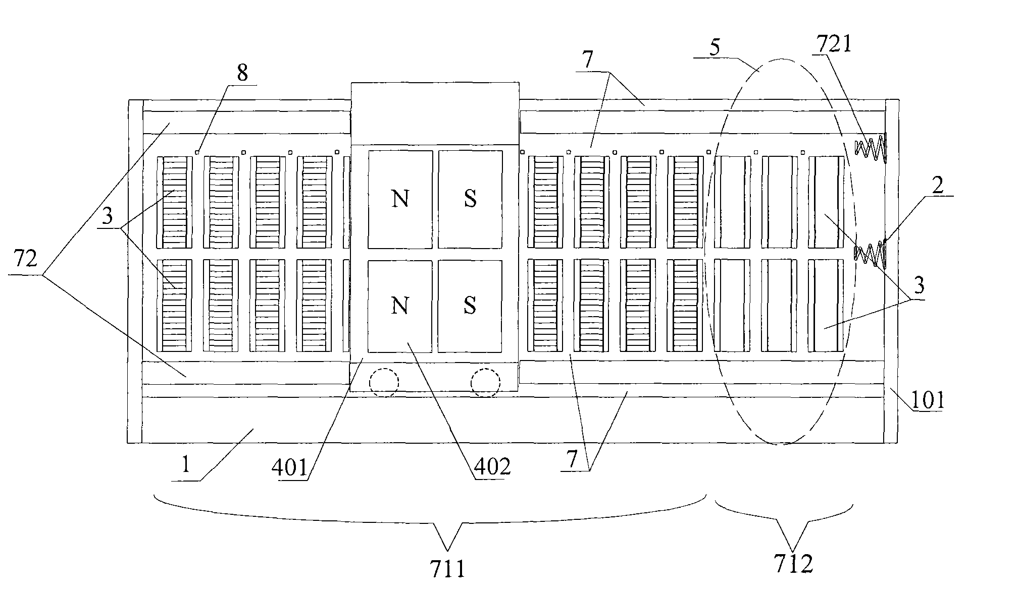 Permanent magnet linear motor-based throwing platform