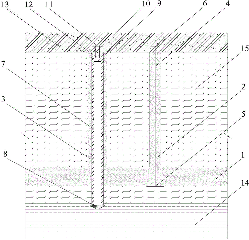 A construction method of anti-floating pile raft structure combined with deep rotary grouting cement-soil slab and anchor rod