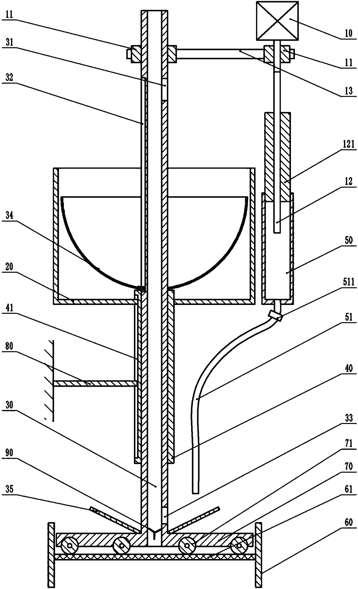 Recycling device of waste plastic