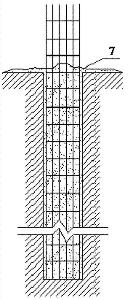 Underground and overground continuous construction method for major-diameter high flat bed pile in sandy soil stratum