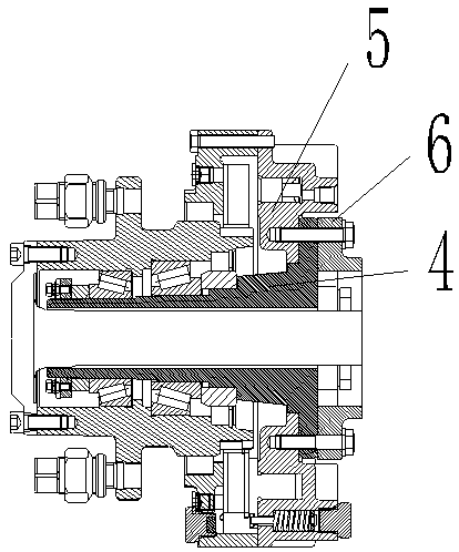 Tractor axle with planetary speed reducing mechanism