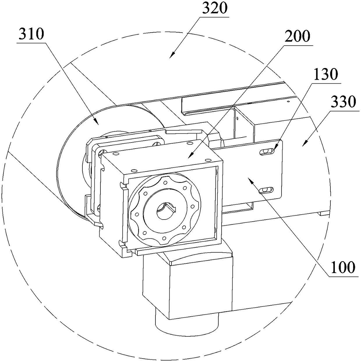 A reducer installation structure