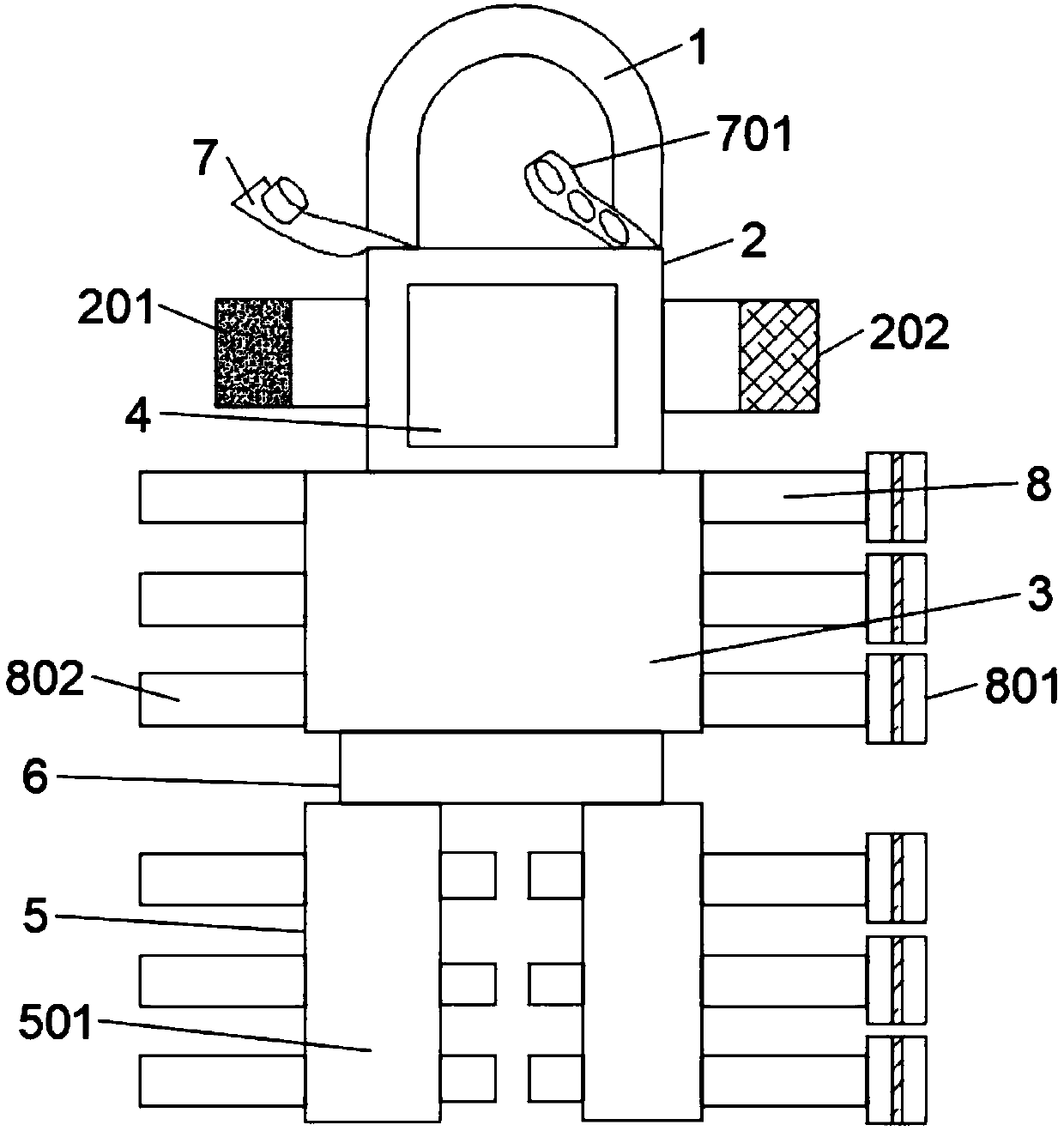 Medical vibratory massaging device for medical nursing