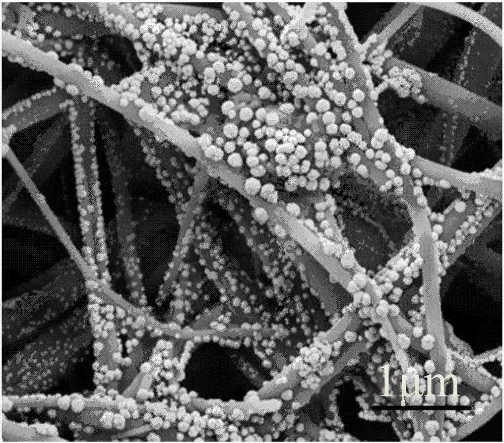 A kind of biosensor of graphene/copper particle hybrid structure and preparation method