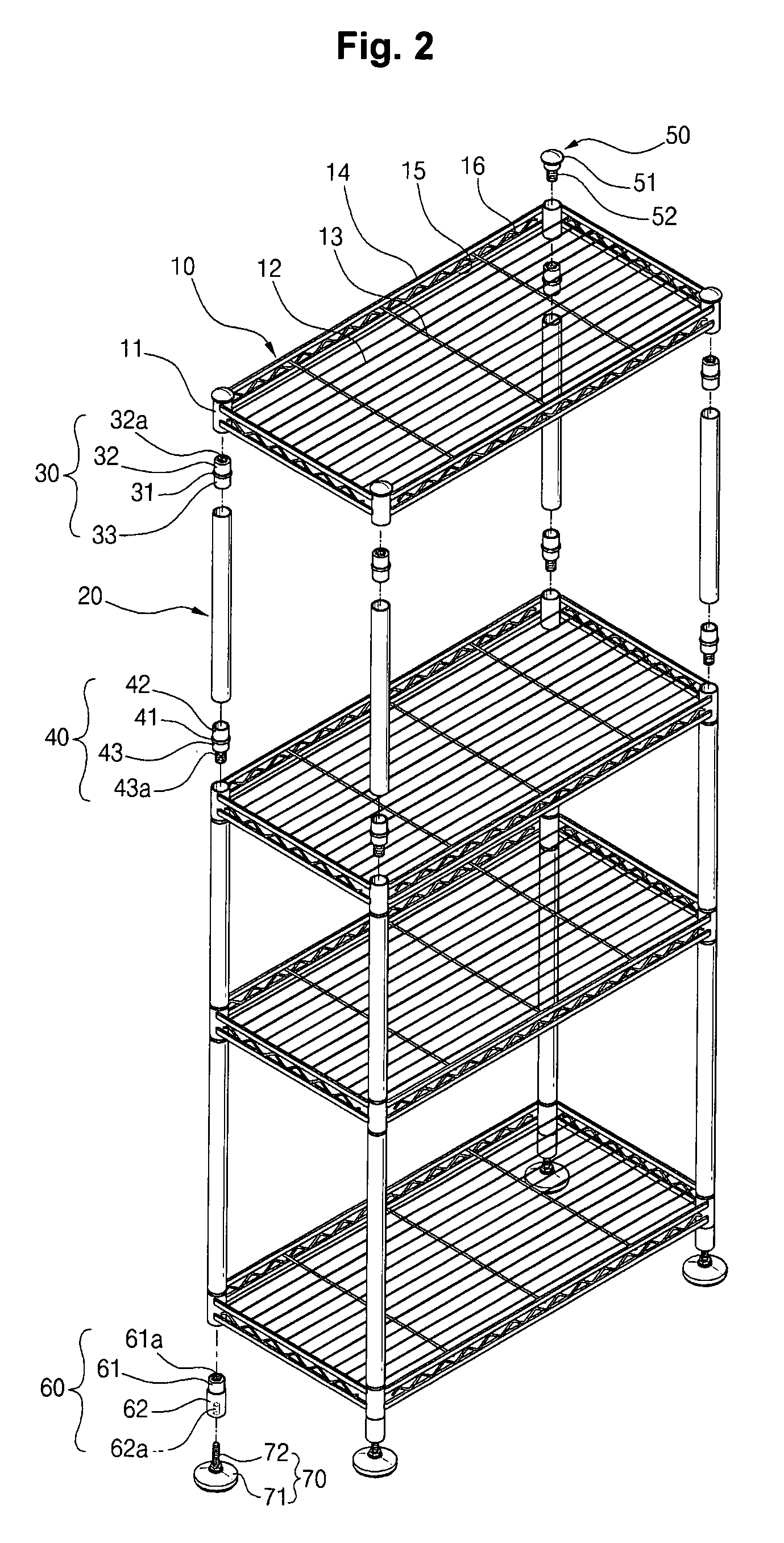 Sectional shelf