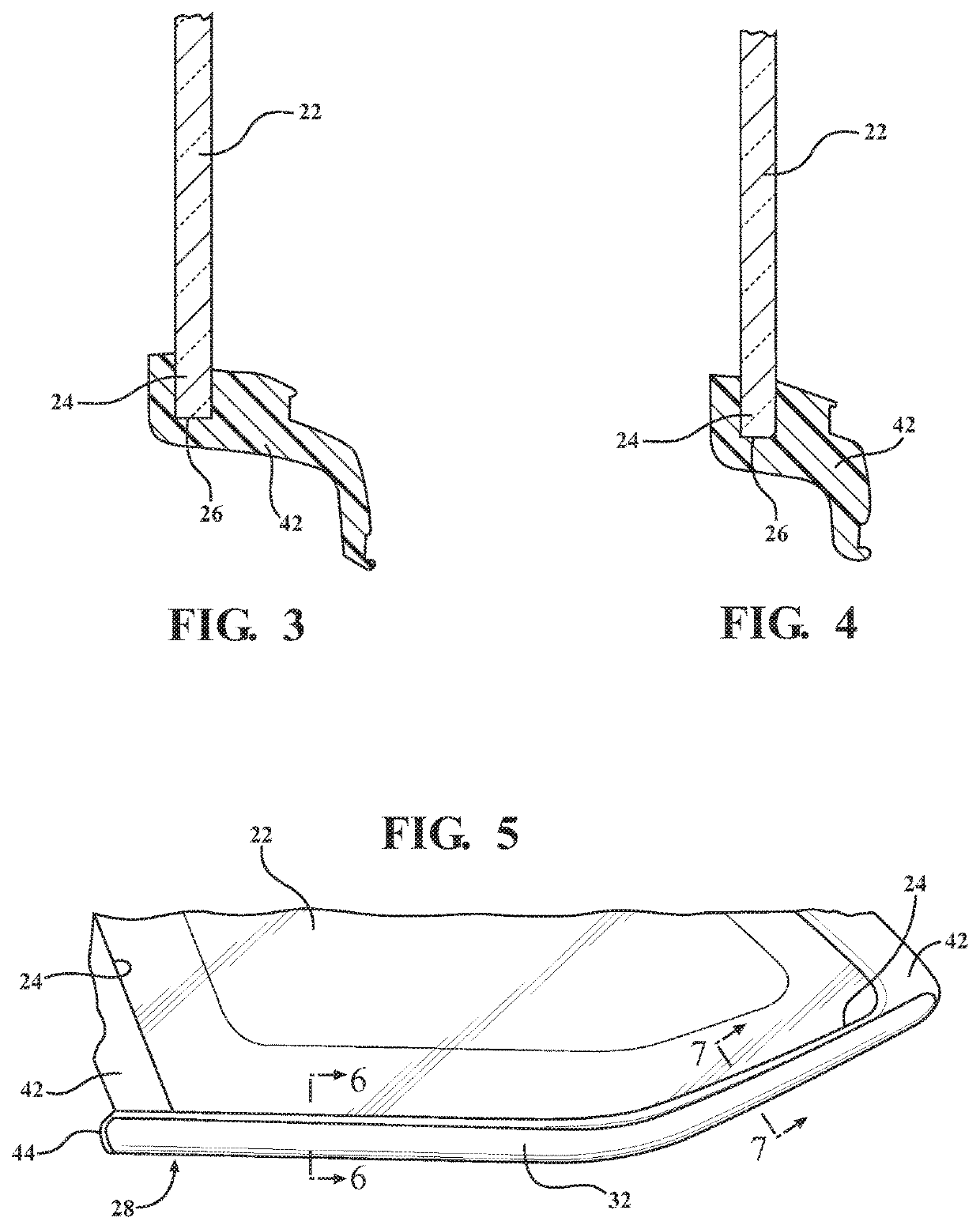 Fixed window assembly for a vehicle and method of manufacturing same