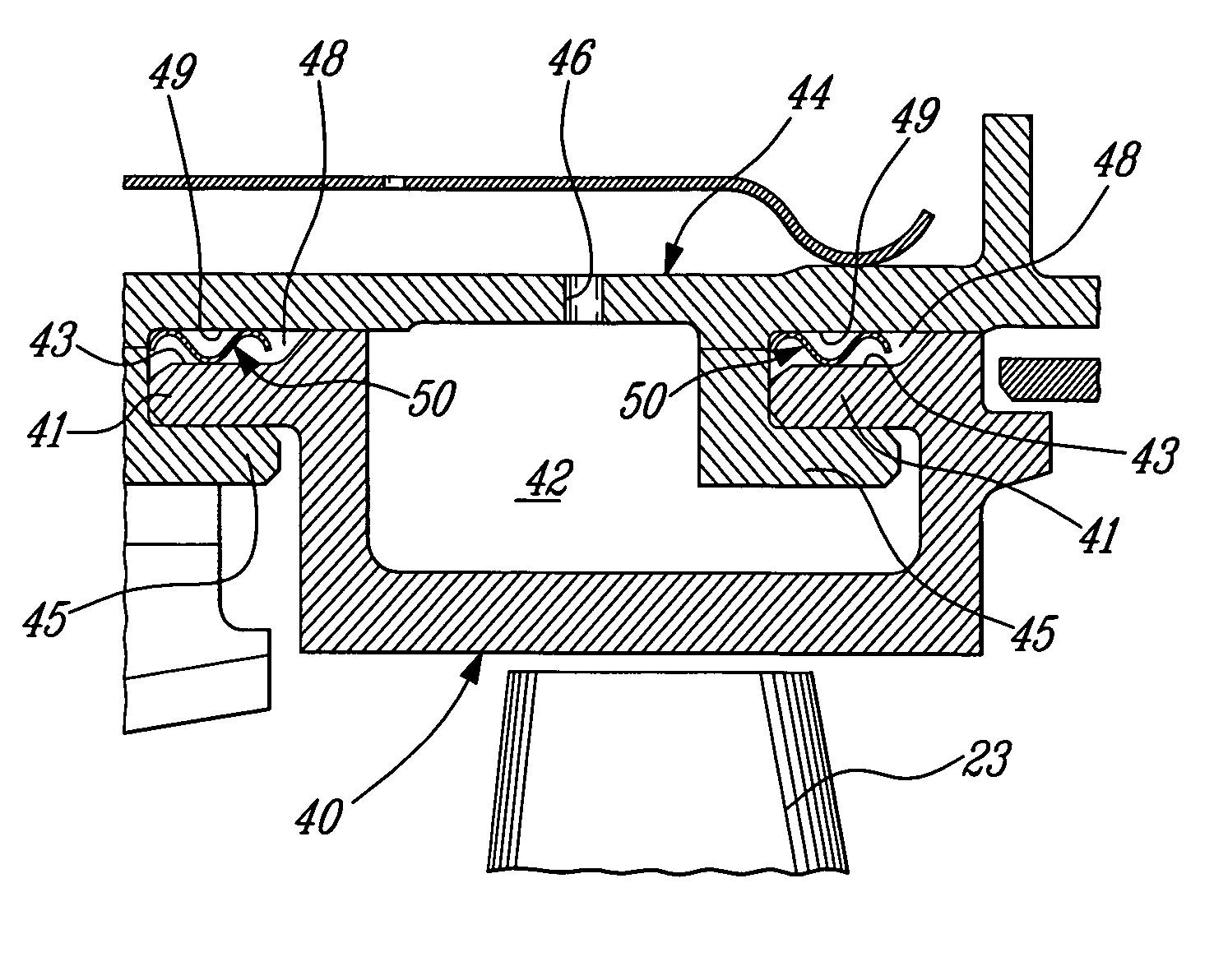 Turbine shroud segment seal