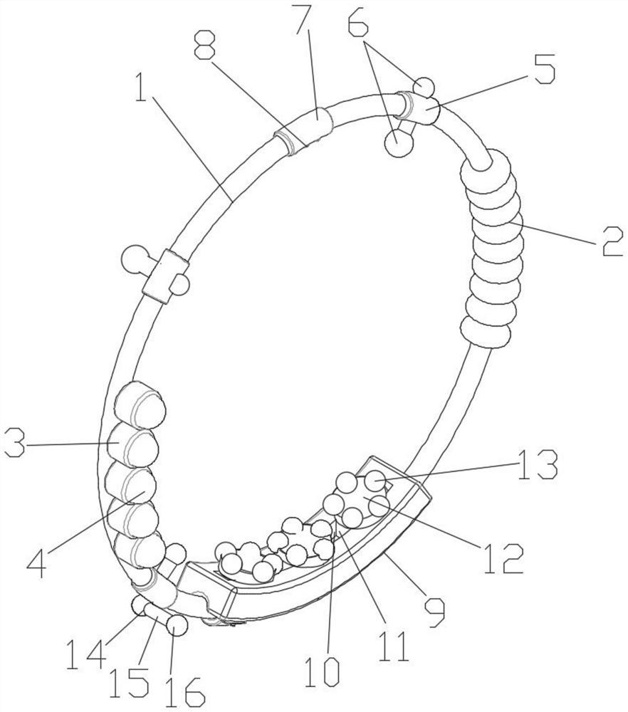 Multifunctional massage ring