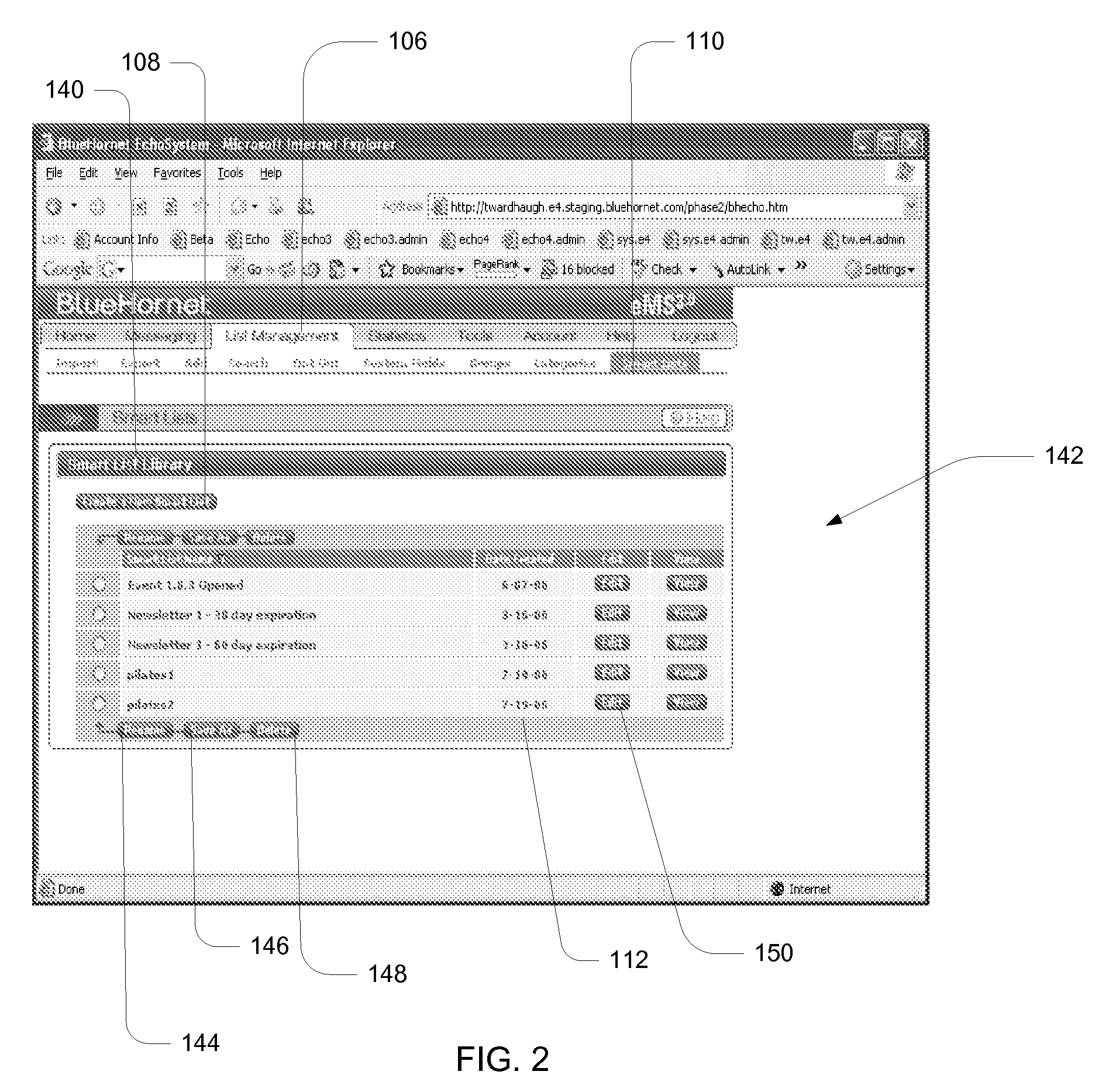 Subscriber list system and method