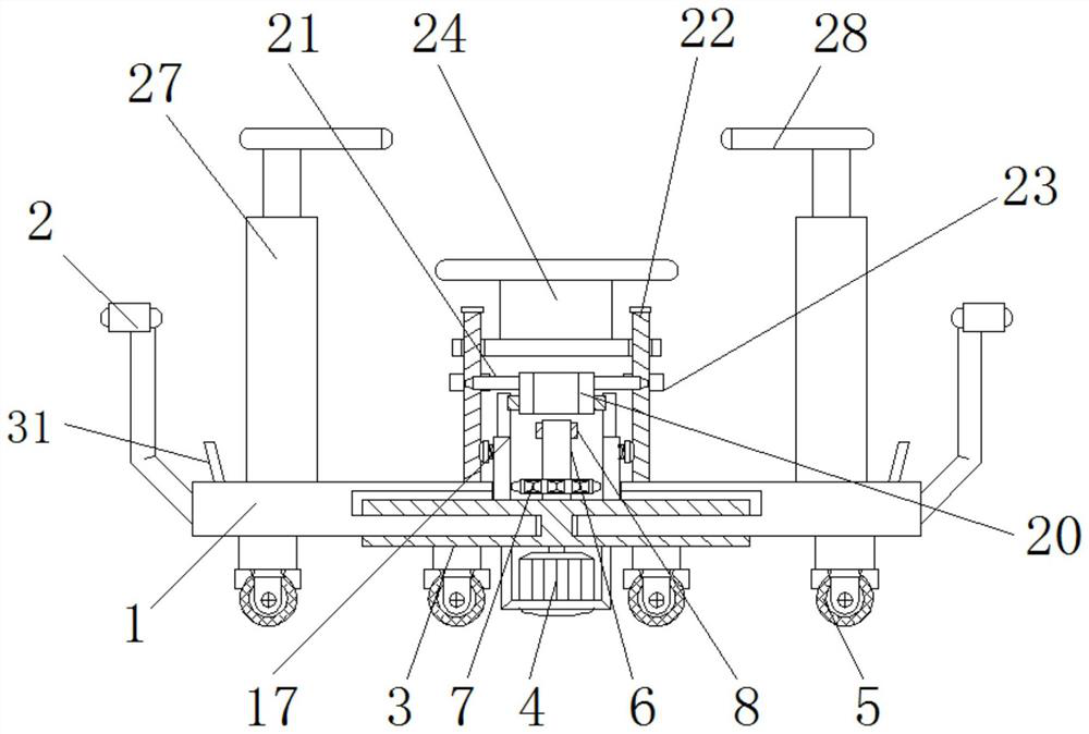 A mechanical support frame for textile