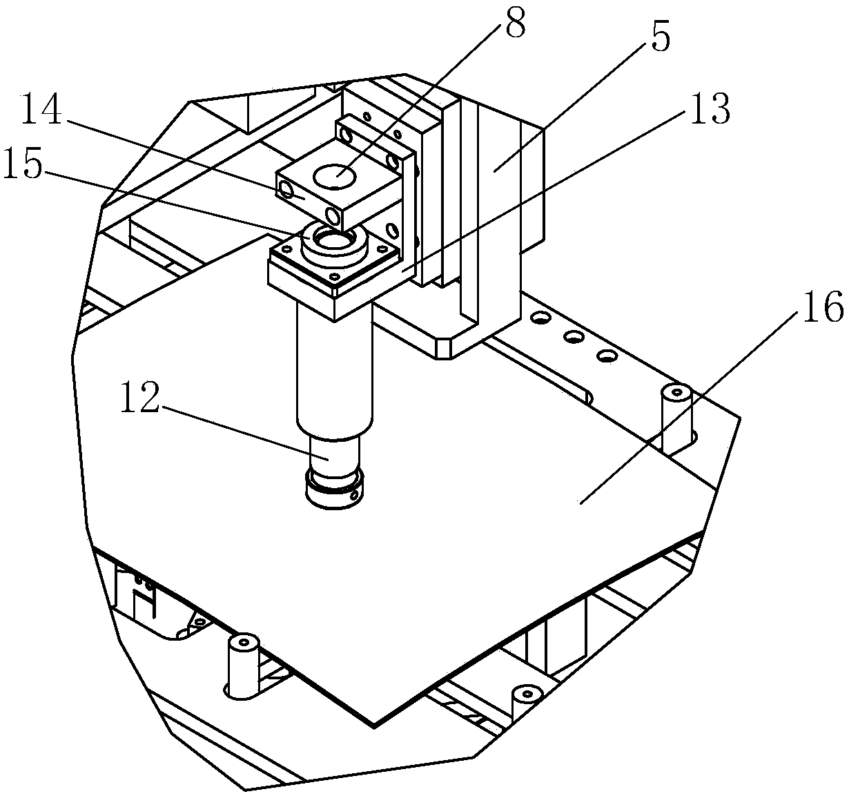 Device and method capable of quickly and accurately laser cutting three-dimensional chambered-surface glass