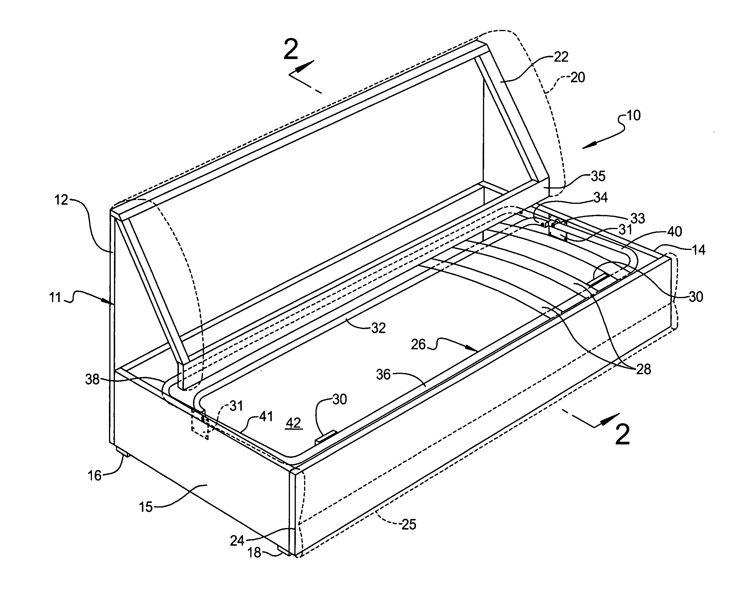 Access and support system for convertible furniture