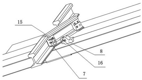 A track quick disassembly device, a track and a system including the track