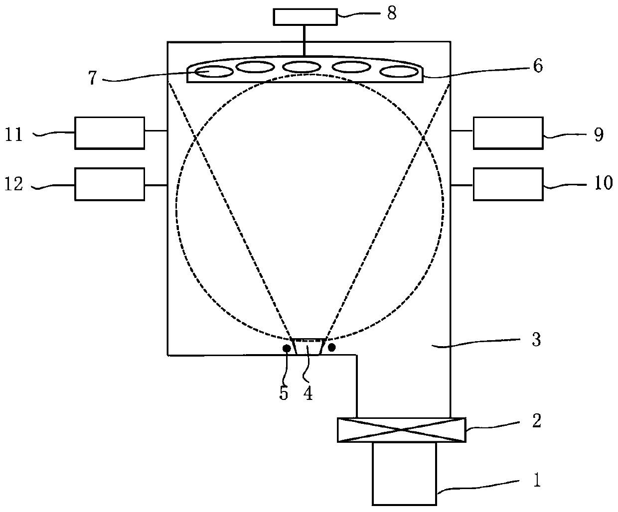 Thermal evaporation physical vapor deposition system and use method thereof