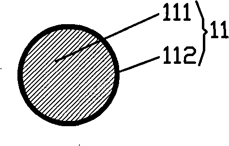 Copper coated aluminum uni-core flame-retardant flexible electric cable and manufacturing method thereof