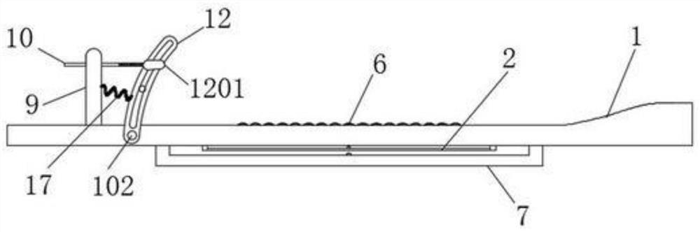 Rehabilitation treatment auxiliary device for nursing of leg fracture patient