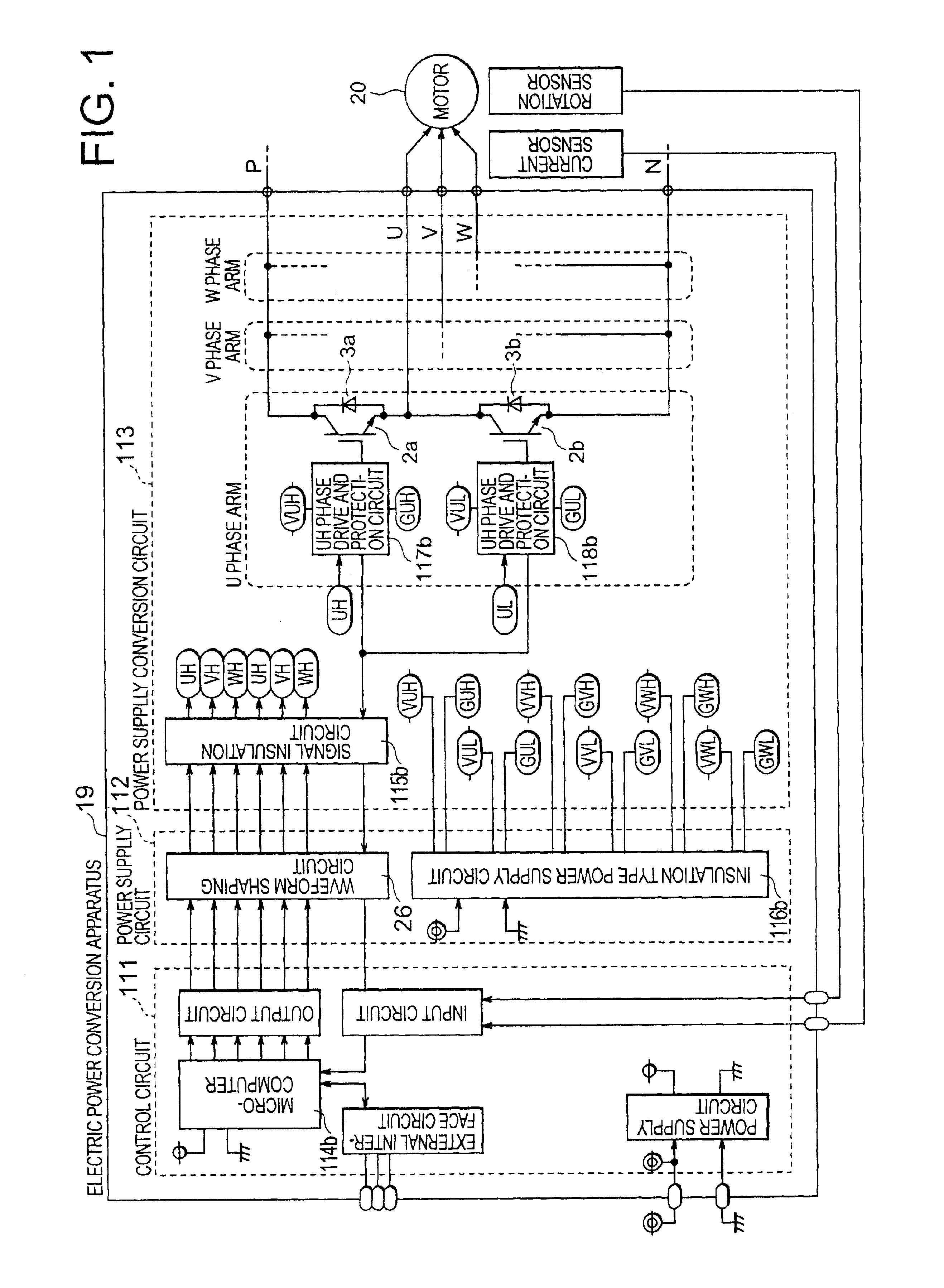 Single module electric power conversion apparatus