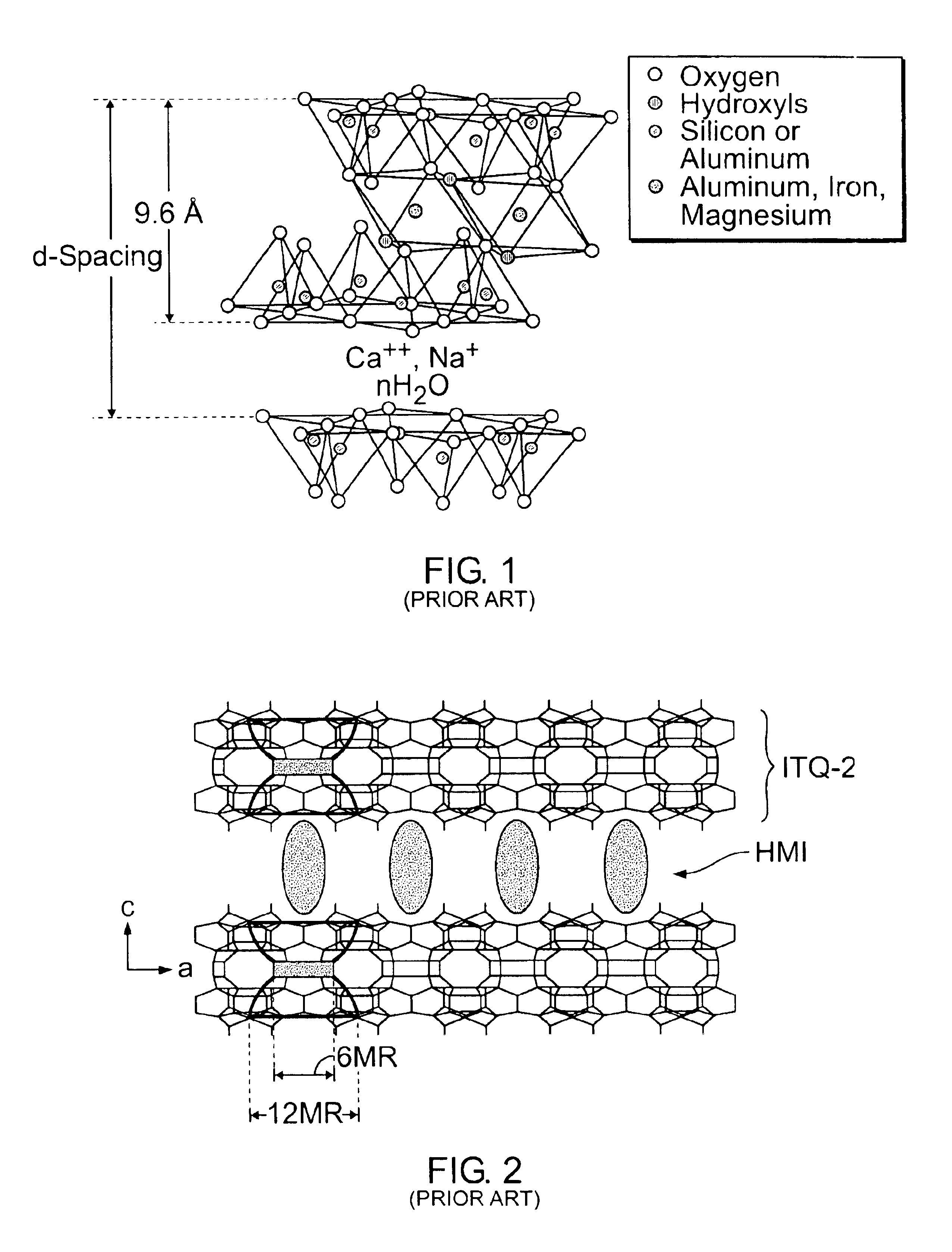 Layered silicate material and applications of layered materials with porous layers