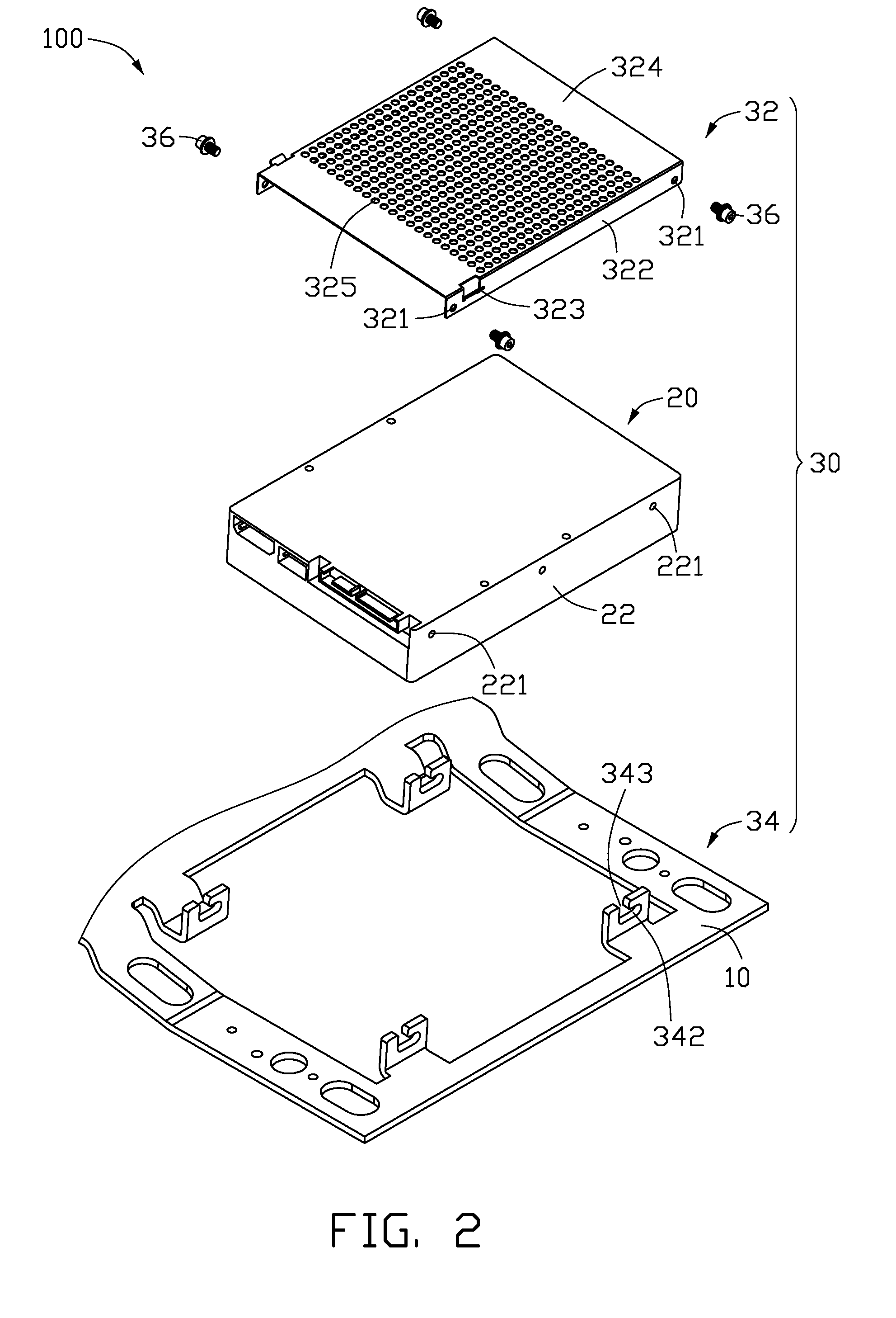 Fixing mechanism for storage device