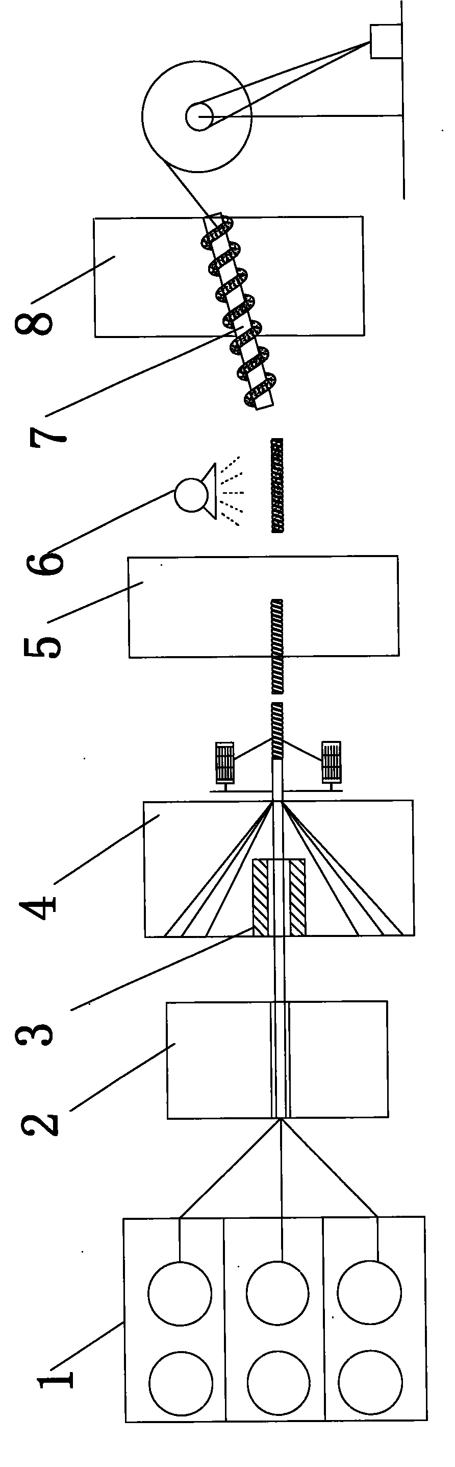 Method for processing composite fiber material spiral stirrup