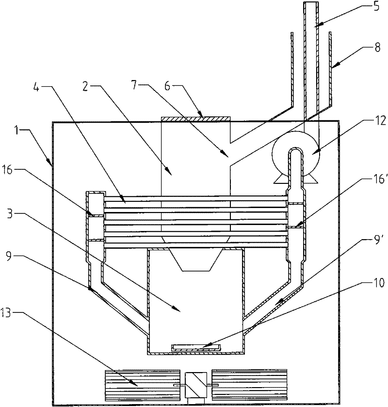 Hot-air air conditioner using biomass fuel