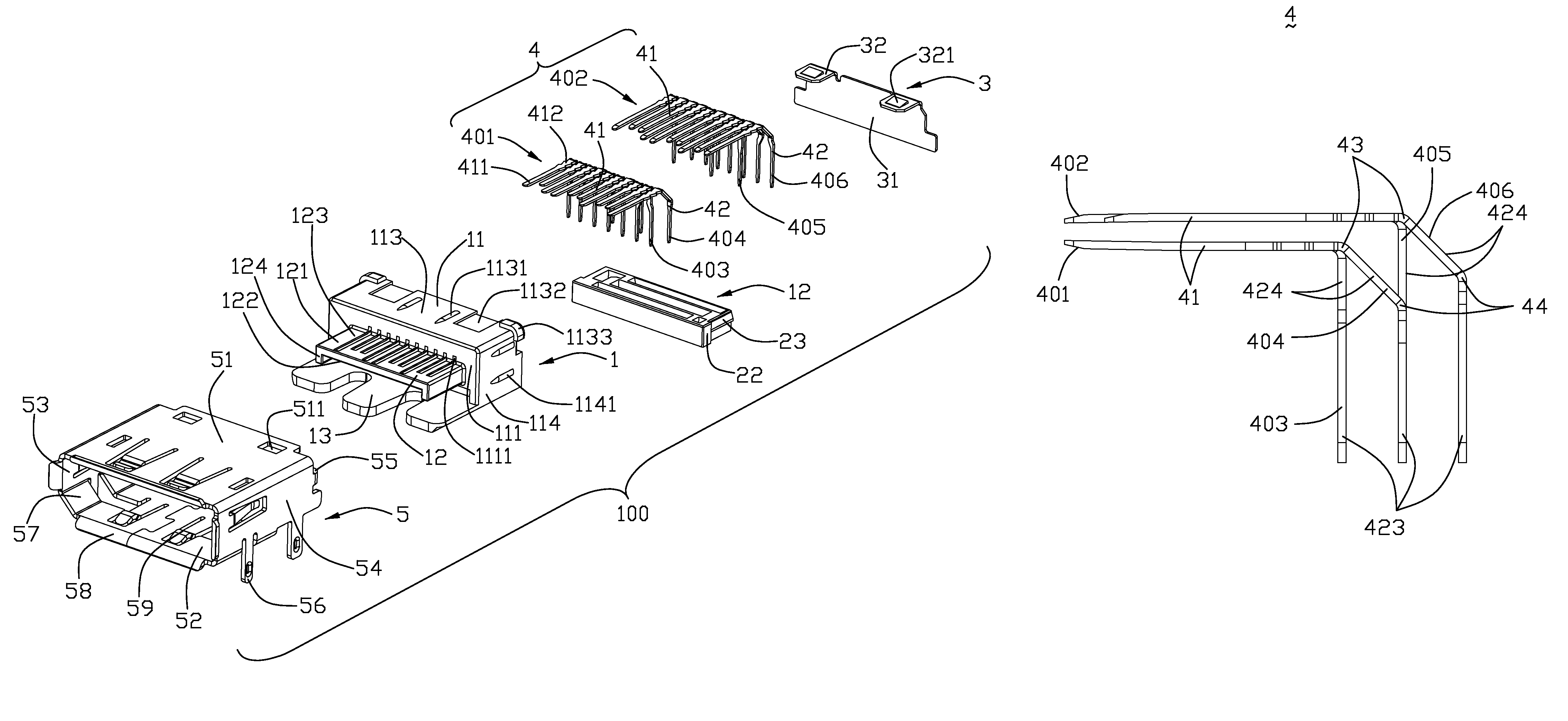 Electrical connector with improved contact structure