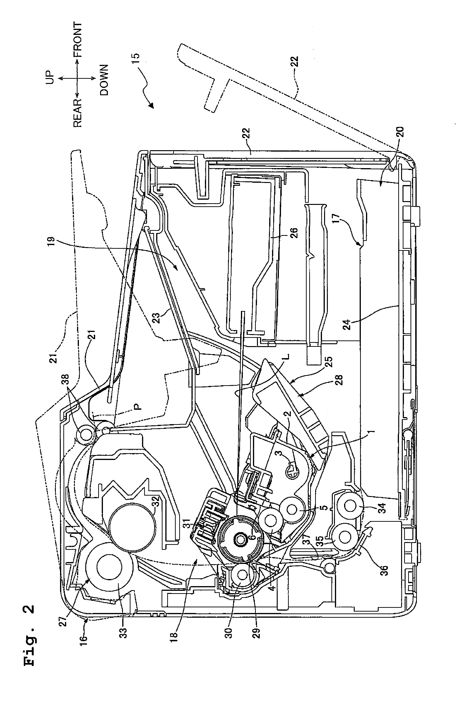 Cartridge and lid member for cartridge