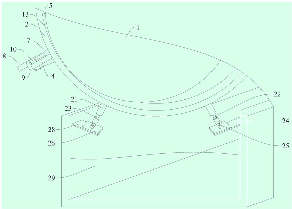 Permanent magnet motor with multidirectional linkage adjustment heat dissipation damping mechanism