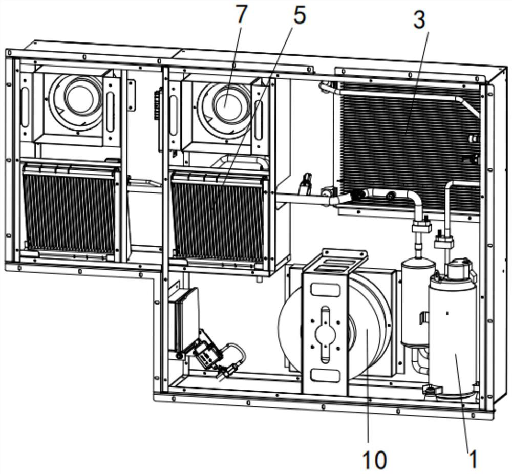 Double-cabinet and multi-connected-cabinet base station air conditioner