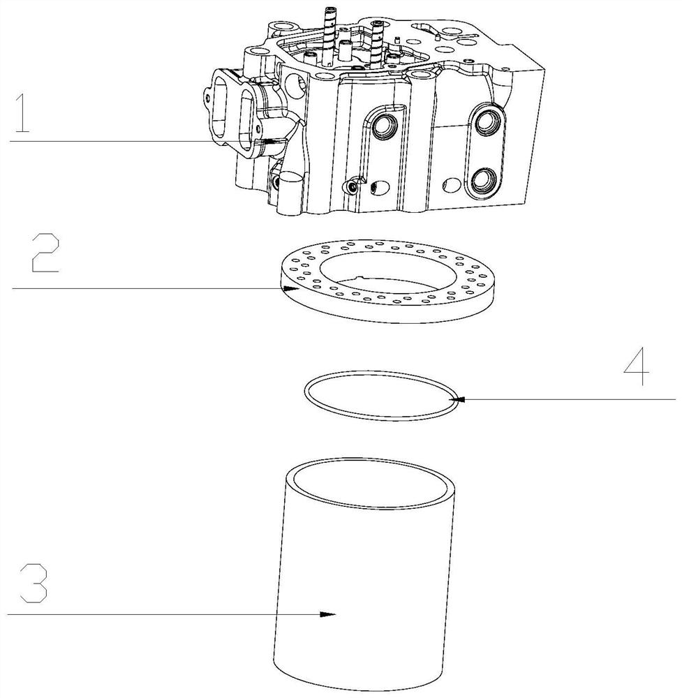 Floating cylinder sleeve sealing structure