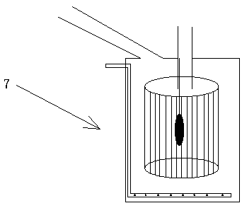 Live poultry slaughtering automatic cleaning environmental protection device