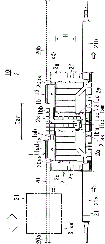 Power wire retraction device and contactless insulated torlley using the same