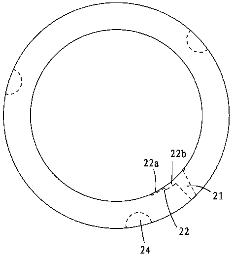 Cow true stomach left deflection operation reset device of double-locking structure