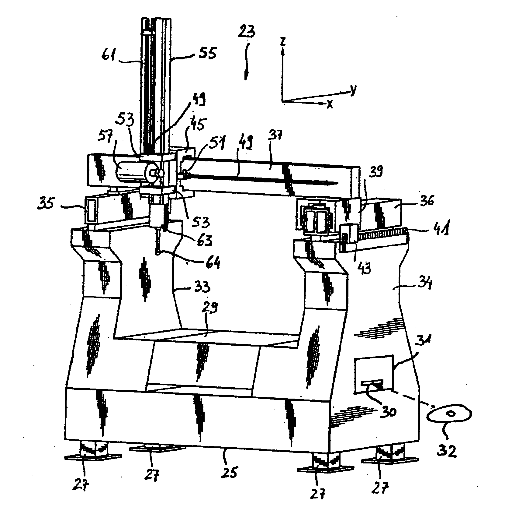 Method for Scanning a Surface with the Aid of a Coordinate Measuring Machine and Coordinate Measuring Machine