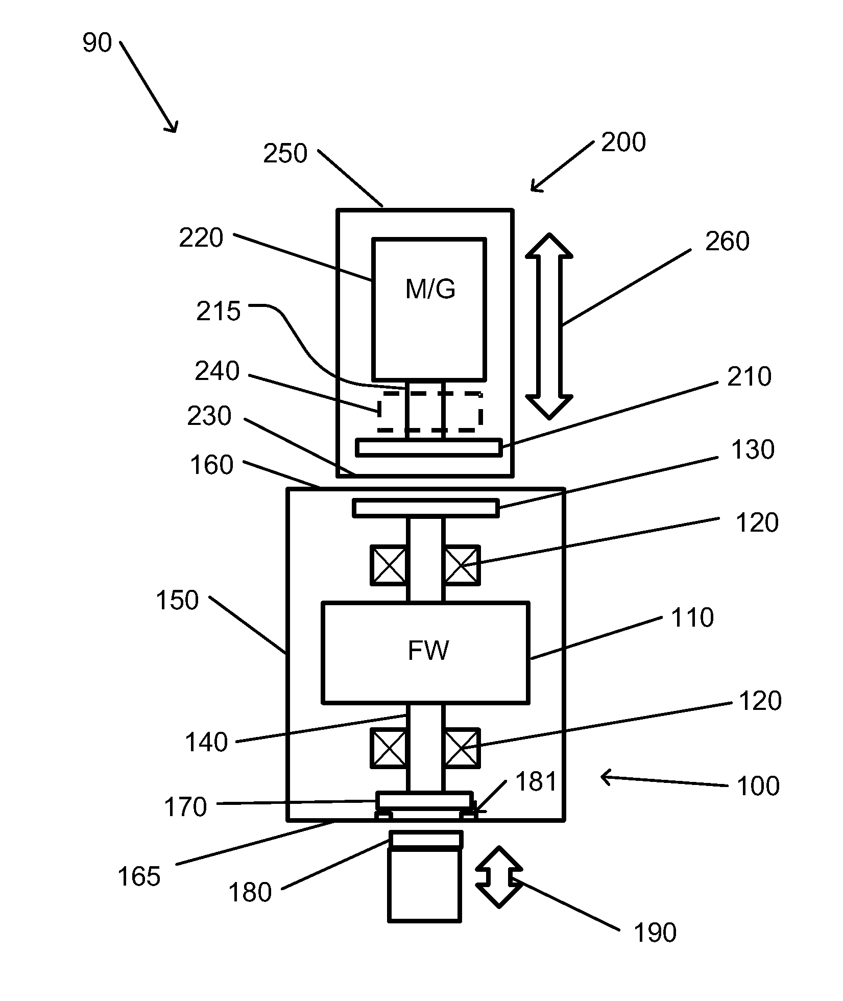 Magnetically coupled flywheel