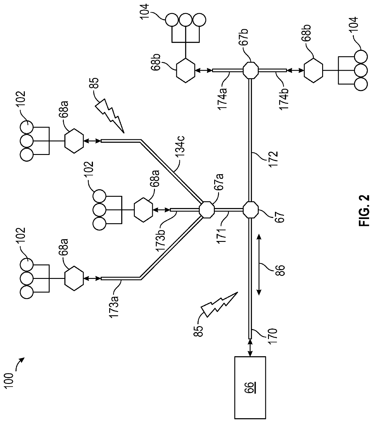 Radio frequency-based repeater in a waveguide system