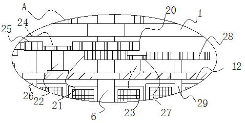 Sewage treatment device based on differential stirring