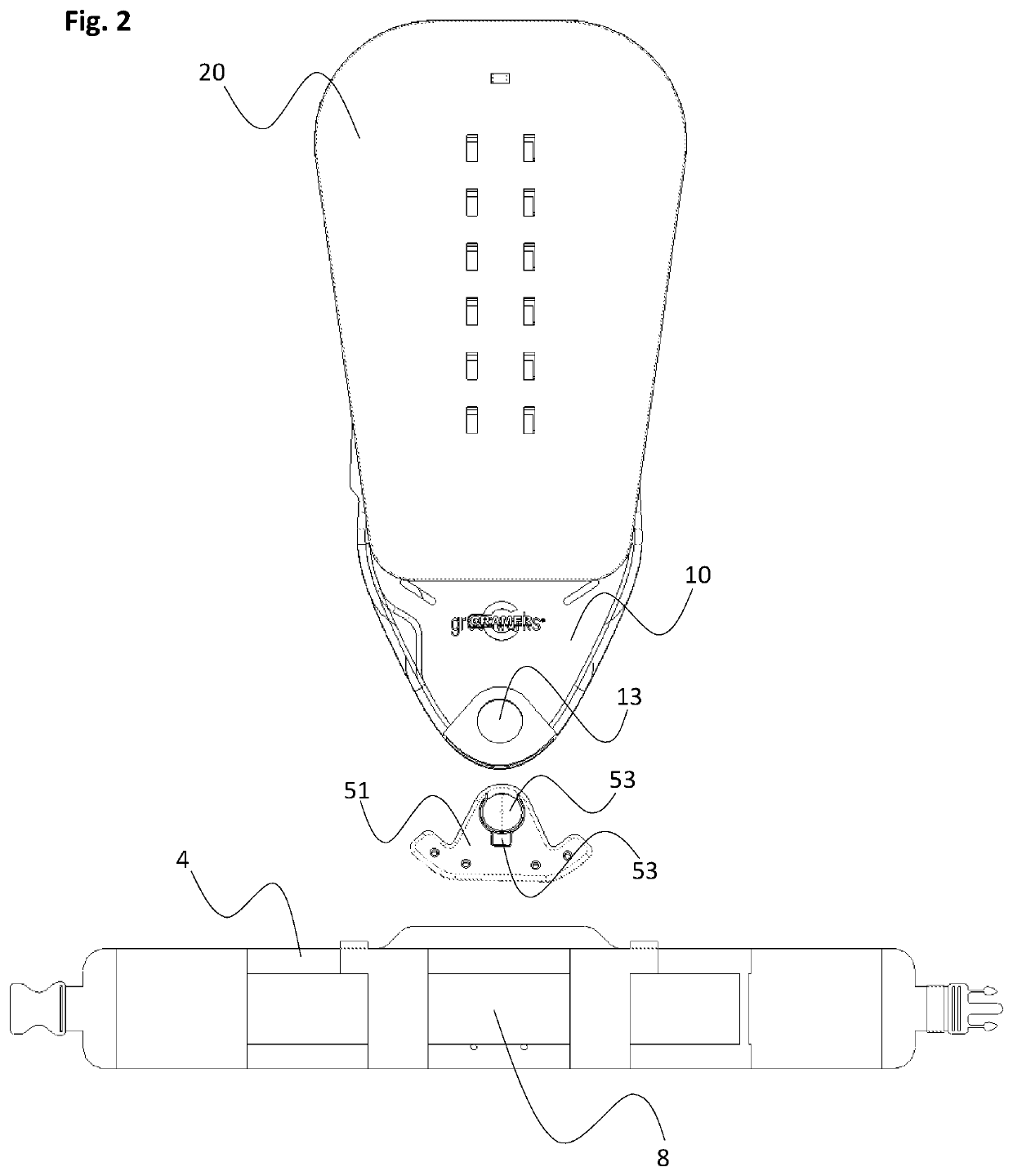 Pivotal carrier assembly for a harness