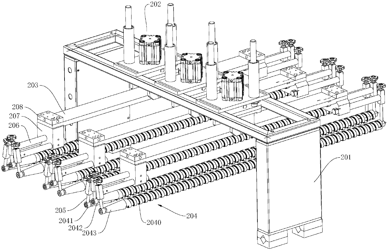 Automatic rolling device of layered cakes